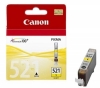 Cartus Cerneala Original Canon CLI521Y IP3600/4600, MP540/620 Yellow (9ml)